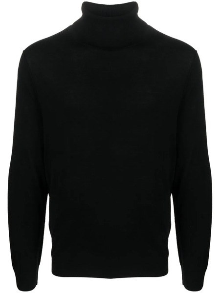  Allude Roll-neck Merino Jumper - Black 