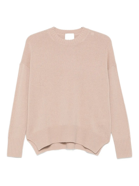  Allude Round-neck Cashmere Sweater - Pink 