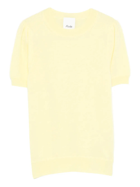  Allude Short-sleeve T-shirt - Yellow 