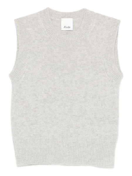  Allude Sleeveless Knitted Top - Grey 