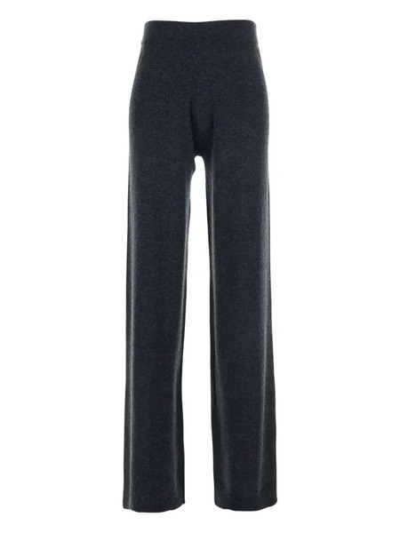  Allude Straight-leg Wool-cashmere Trousers - Black 