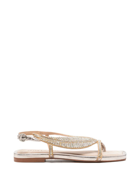  Alma En Pena Crystal-embellished Sandals - Gold 
