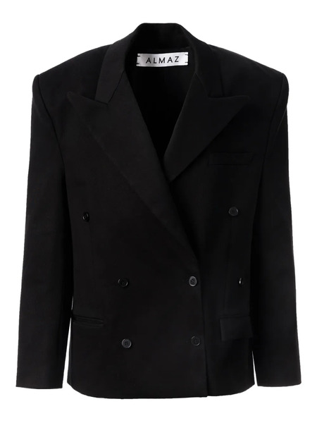  Almaz Floating Double-breasted Blazer - Black 