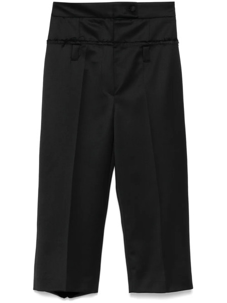  Almaz Wool Cropped Trousers - Black 