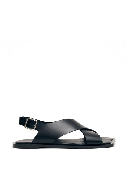  Alohas Crossover Strap Sandals - Black 