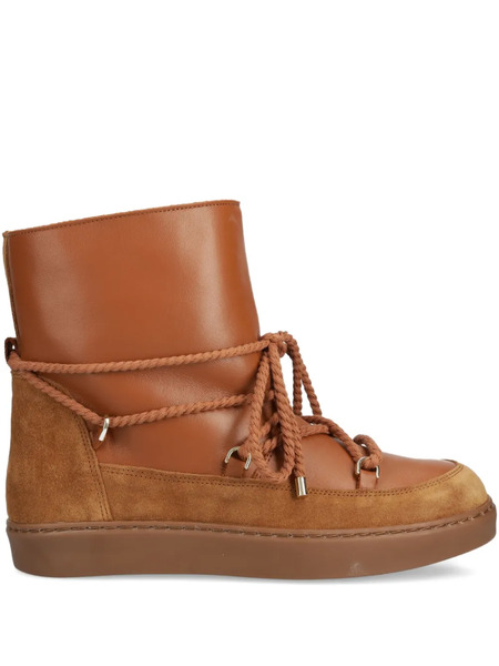  Alohas Leather Rope-laced Snow Boots - Brown 