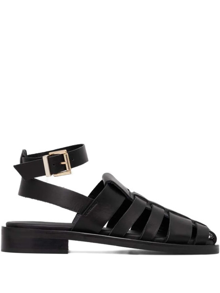  Alohas Leather Sandals - Black 