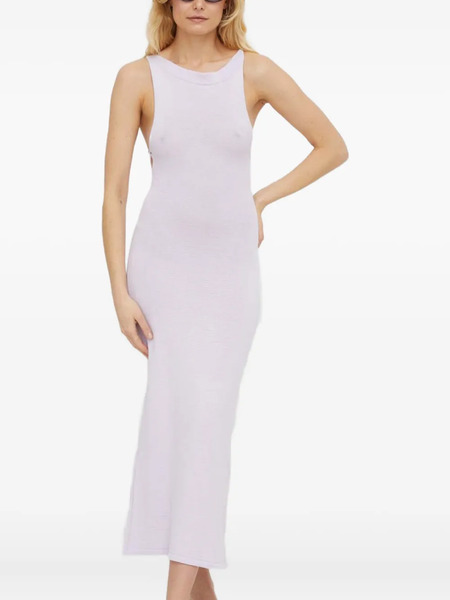 Alohas Open-back Midi Dress - Purple 