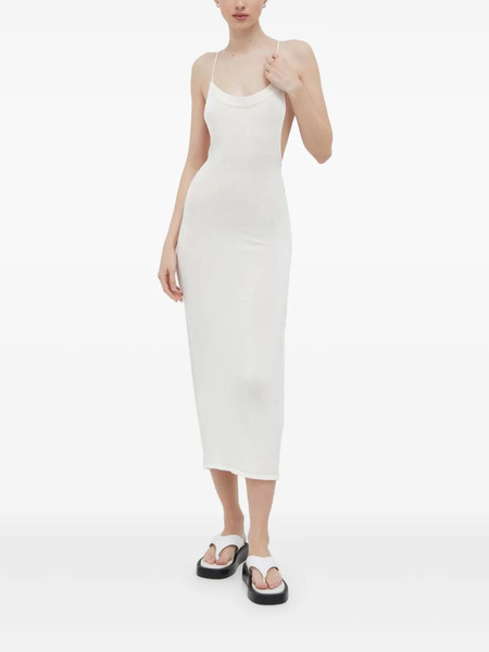  Alohas Open-back Midi Dress - White 