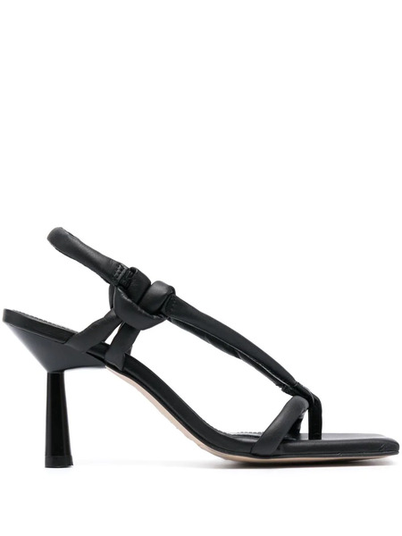  Alohas Sheila 90mm Leather Sandals - Black 