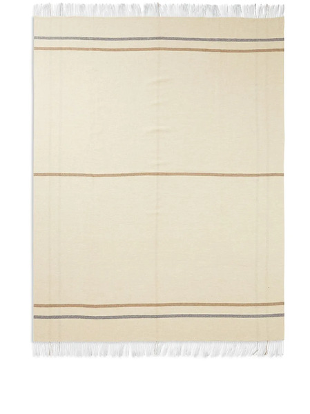  Alonpi Cashmere Bauvin Fringe-detailing Throw - Neutrals 
