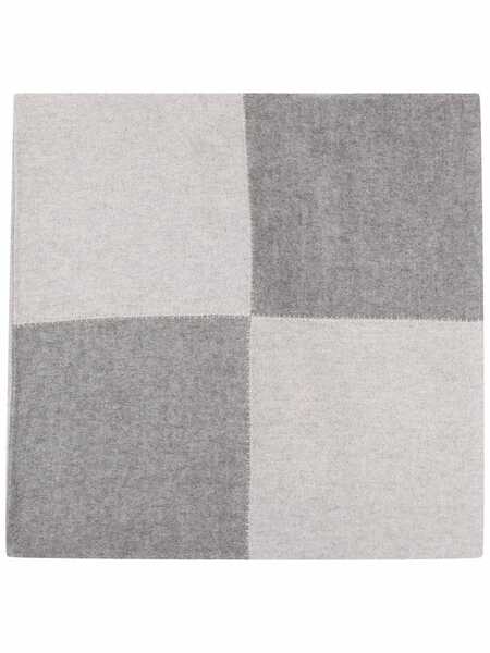  Alonpi Cashmere Checked Cashmere Pillow Case - Grey 