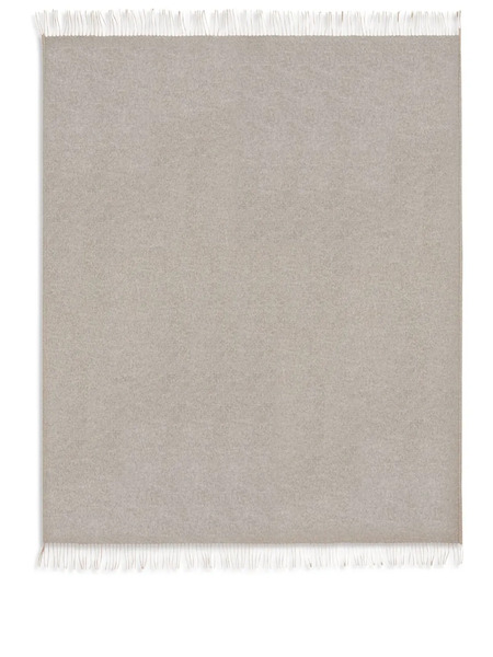  Alonpi Cashmere Melrose Fringe-detailing Blanket - Neutrals 