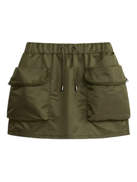 Alpha Industries Drawstring Pocket Mini Skirt - Green 