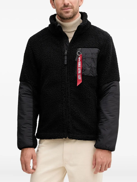  Alpha Industries Fleece Zipped Jacket - Black 