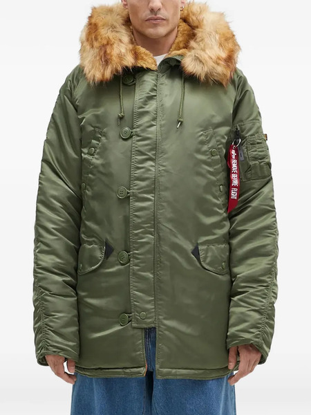  Alpha Industries Hooded Coat - Green 