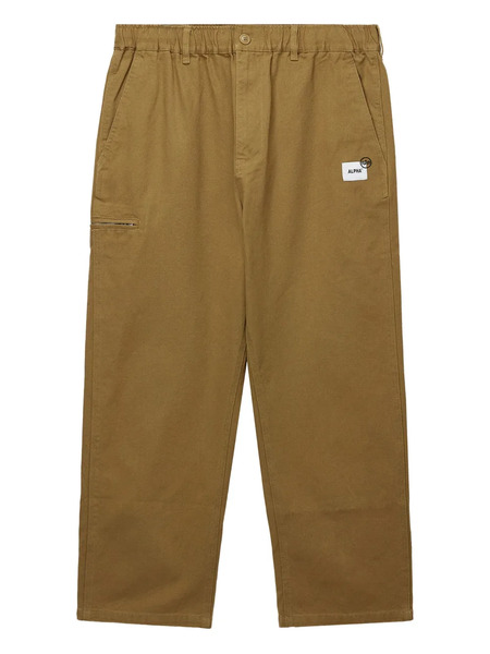  Alpha Industries Logo-patch Straight-leg Trousers - Neutrals 