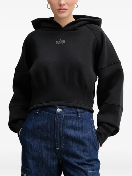  Alpha Industries Logo-print Hoodie - Black 
