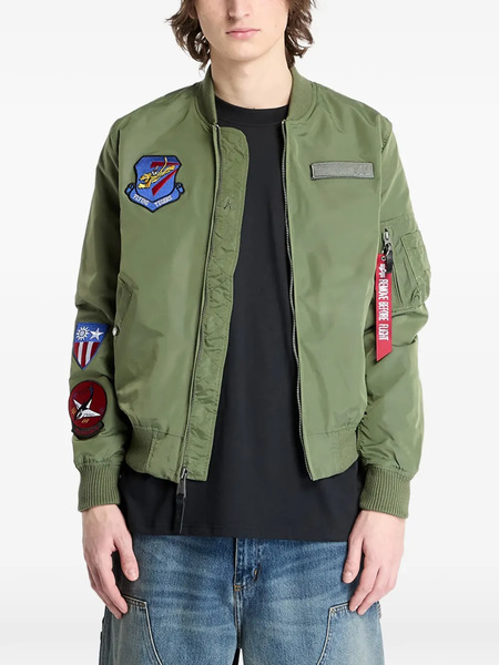  Alpha Industries Ma-1 Tt Flying Tigers Bomber Jacket - Green 