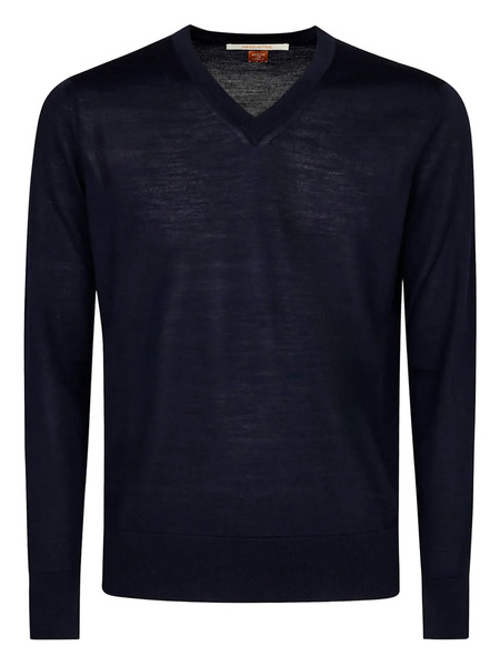  Alpha Industries V-neck Wool Sweater - Blue 
