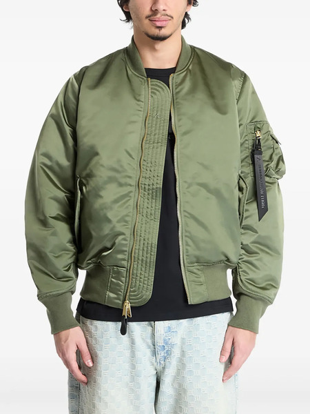  Alpha Industries Zip-up Bomber Jacket - Green 