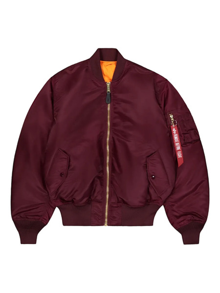  Alpha Industries Zip-up Reversible Bomber Jacket - Red 