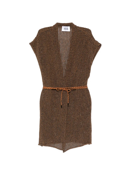  Alpha Studio Belted Knitwear - Brown 