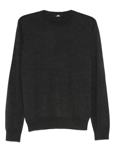  Alpha Studio Merino Crew-neck Sweater - Grey 