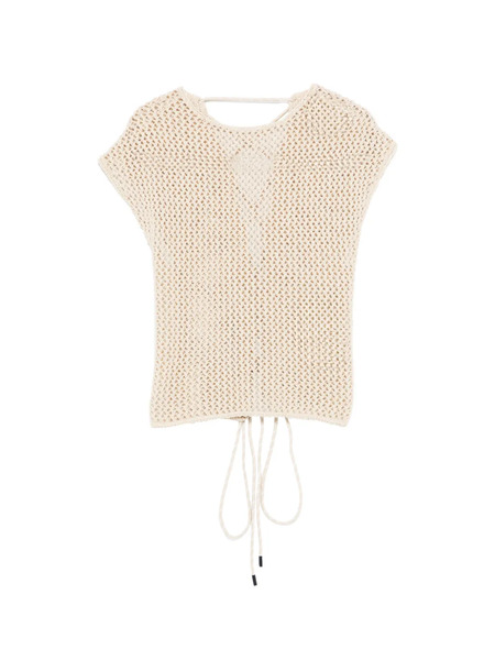  Alpha Studio Open-back Top - Neutrals 