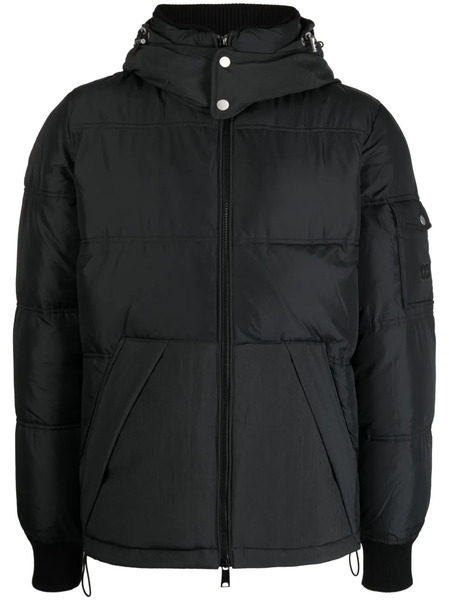  Alpha Tauri Hooded Padded Jacket - Black 
