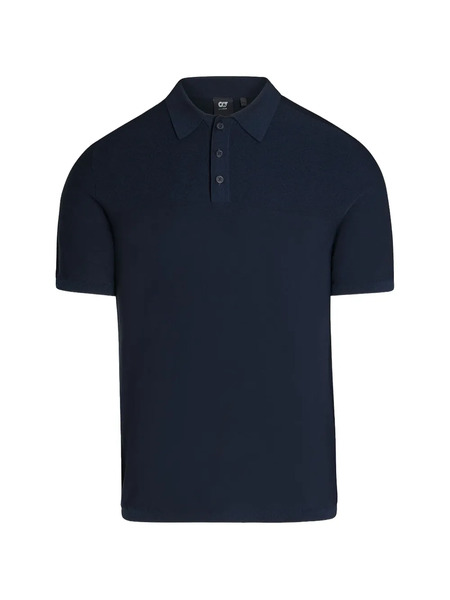  Alpha Tauri Knitted Polo Shirt - Blue 