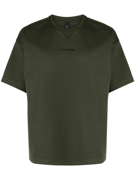  Alpha Tauri Logo-print Short-sleeve T-shirt - Green 