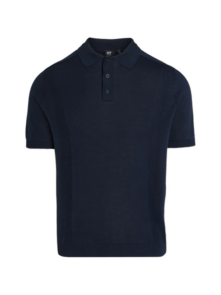  Alpha Tauri Textured Polo Shirt - Blue 