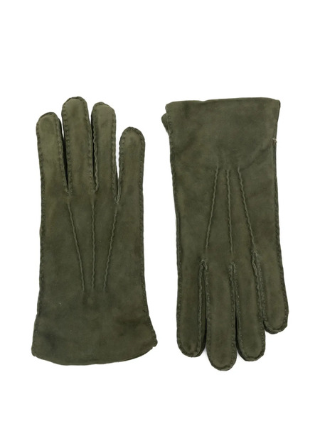  Alpo Suede Stitching Gloves - Green 