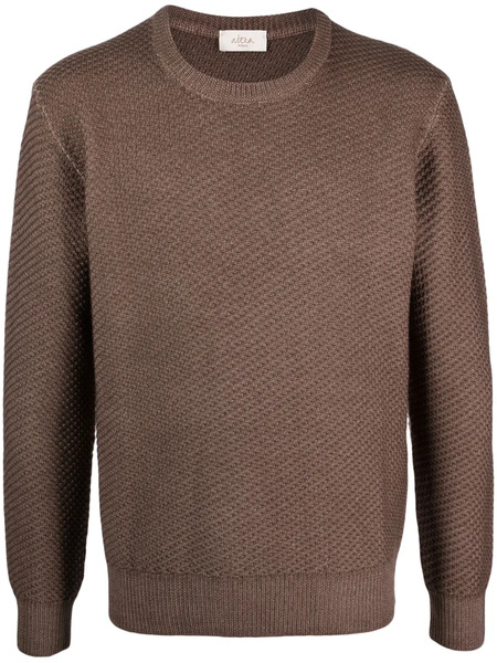  Altea Crew-neck Virgin-wool Jumper - Brown 