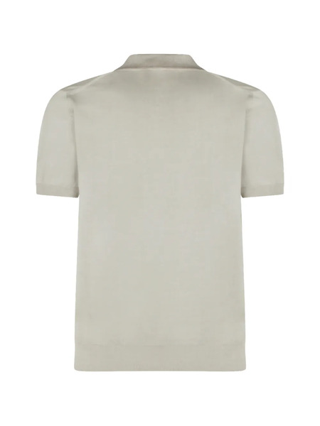  Altea Short-sleeved Cotton Polo Shirt - Neutrals 