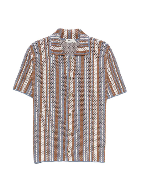  Altea Striped Buttoned Shirt - Blue 