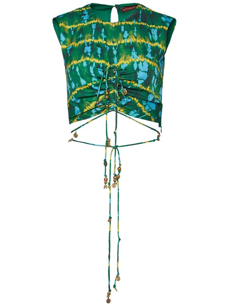  Altuzarra Ayana Front-fastening Top - Green 