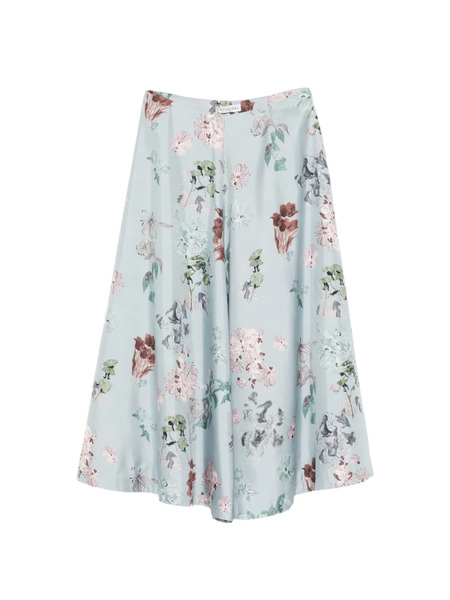  Altuzarra Floral Midi Skirt - Blue 