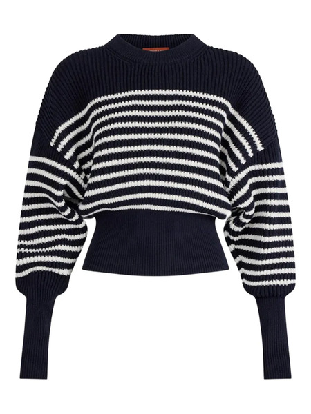  Altuzarra Stripe-pattern Crew-neck Sweater - Black 
