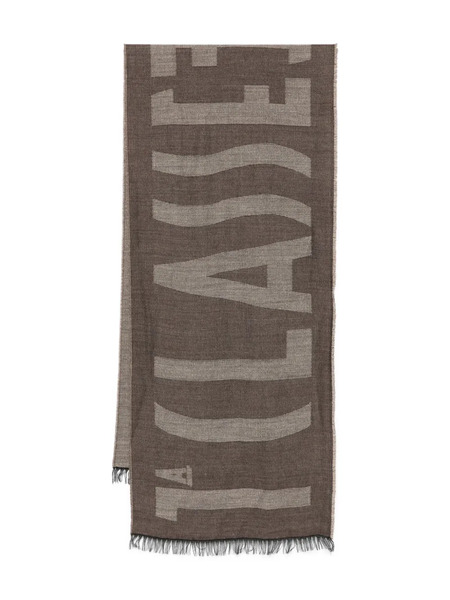  Alviero Martini 1° Classe Logo-pattern Fringed Scarf - Brown 