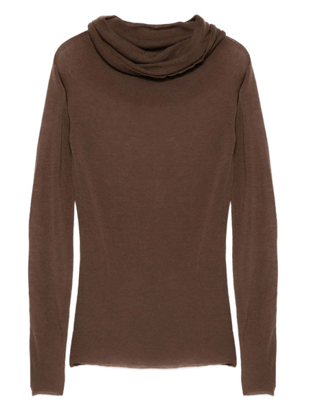  Alysi Cowl-neck Sweater - Brown 