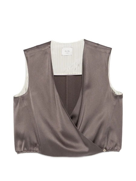  Alysi Cross-over Top - Brown 