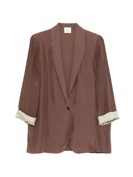  Alysi Cuff-detail Shirt - Brown 