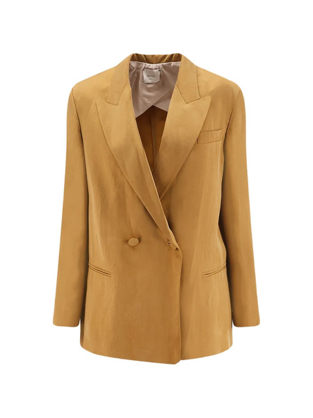  Alysi Double-breasted Peak-lapel Blazer - Neutrals 