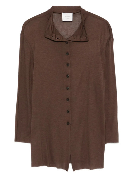  Alysi Fine-knit Top - Brown 
