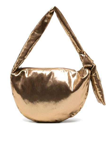  Alysi Metallic-effect Knot Shoulder Bag - Gold 