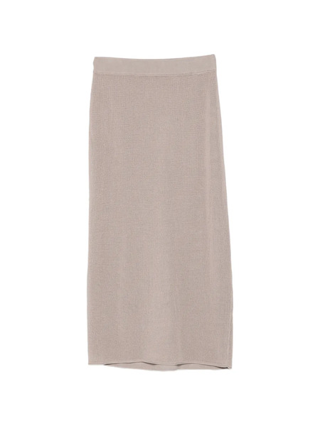  Alysi Perforated Midi Skirt - Grey 