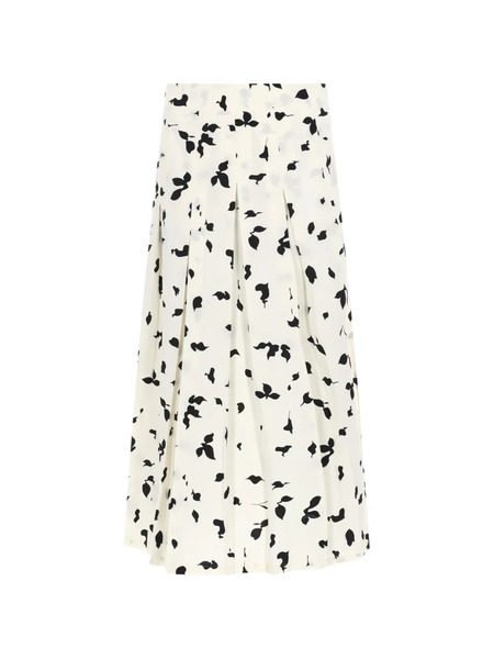  Alysi Pleated Skirt - White 