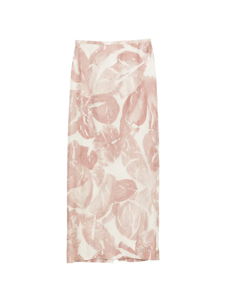  Alysi Pront-detail Midi Skirt - Pink 